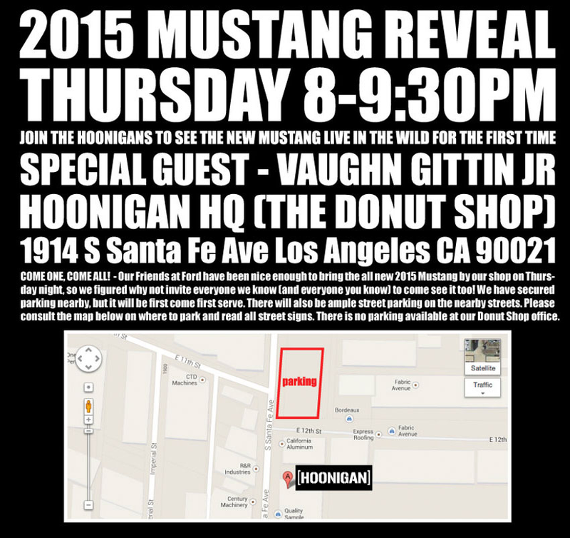 Illustration for article titled Hoonigan Invites You To Paw At The New Mustang In LA